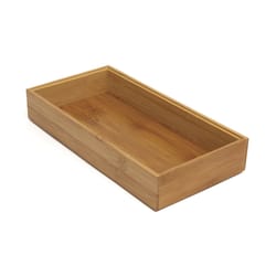 Lipper International 2 in. H X 12 in. W X 6 in. D Bamboo Drawer Organizer