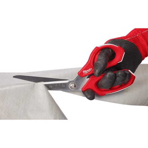 Milwaukee 9.3 in. Iron Carbide Smooth Offset Jobsite Scissors 1 pc