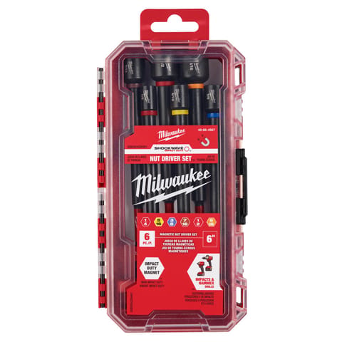 Milwaukee 6 in. L Steel Magnetic Nut Setter Set 6 pc Mfr# 49-66