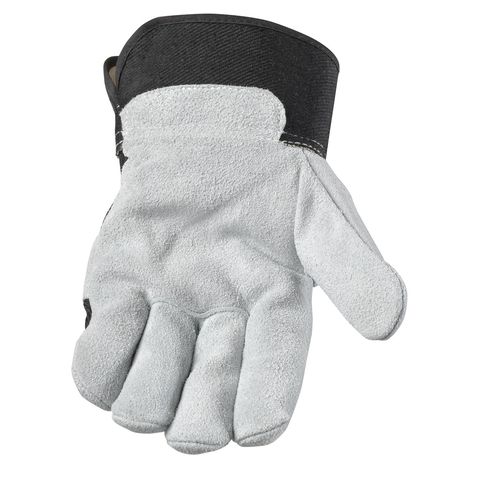 Ace Men's Indoor/Outdoor Work Gloves Black/Gray L 1 pair Mfr