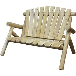 Lakeland Mills Contoured Comfort Cedar Wood Frame Rustic Northwoods Loveseat