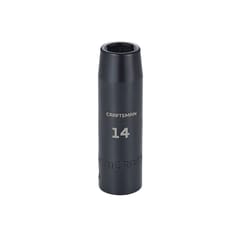 CRAFTSMAN 14 mm X 1/2 in. drive Metric 6 Point Deep Impact Socket 1 pc