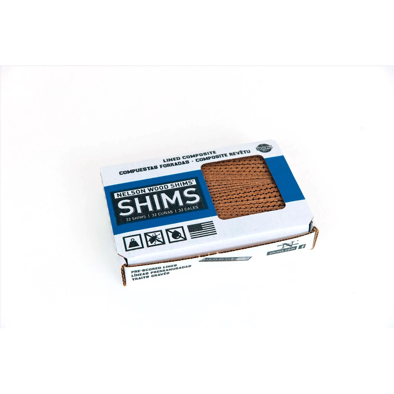Nelson 1.25 in. W X 7.75 in. L Wood Composite Shims 32 pk Mfr# WC8