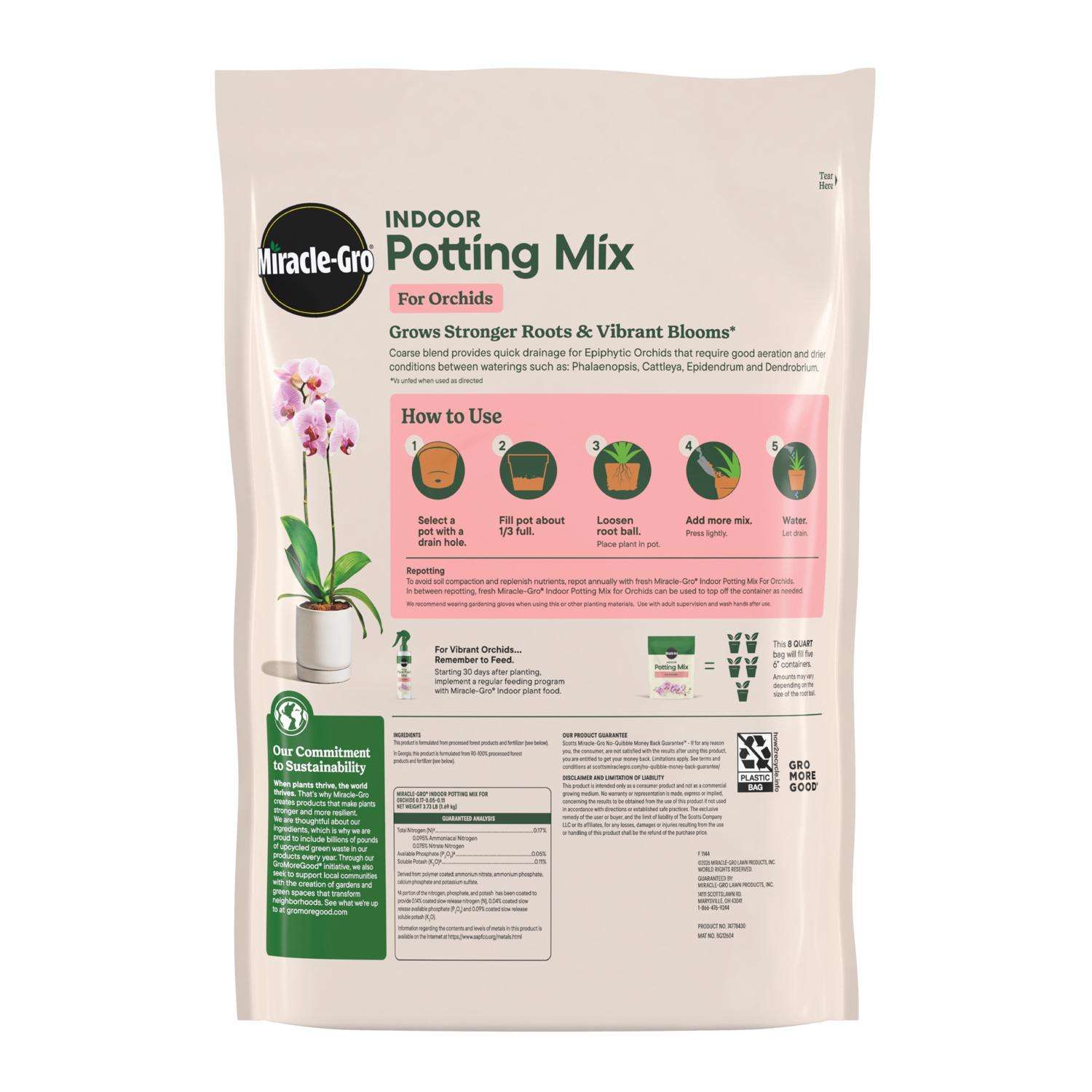 Miracle-Gro Orchid Potting Mix 8 qt Mfr# 74778430 - Ace Hardware