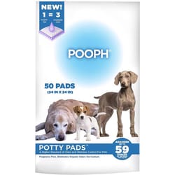 Pooph Potty Pads Quilted Fiber Wetness and Odor Elimination Pads 50 pk