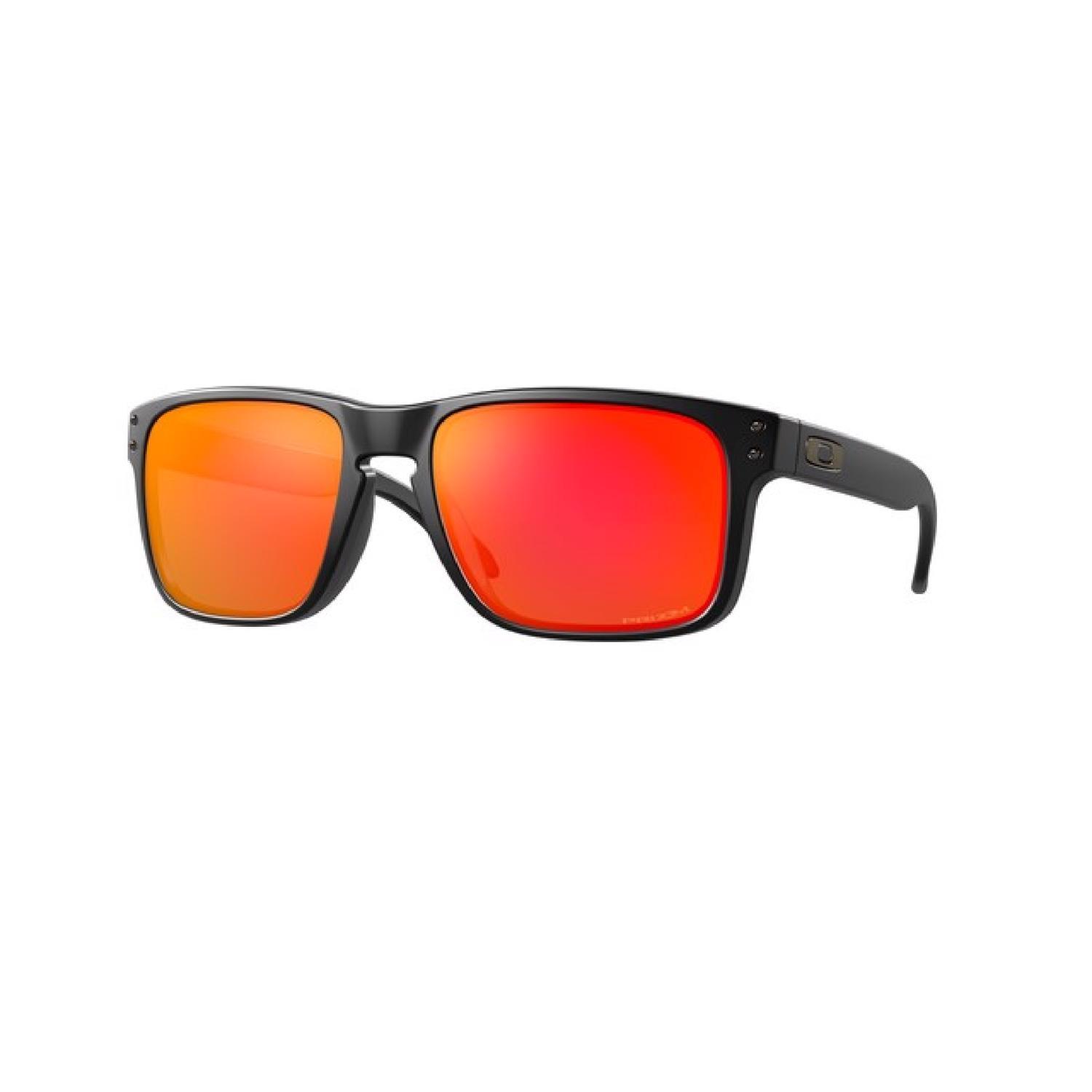 Oakley Holbrook Sunglasses Unisex Matte Black Frame Orange Lens