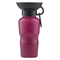 Highwave AutoDogMug Magenta Plastic 22 oz Portable Watering Bottle/Bowl For Dogs