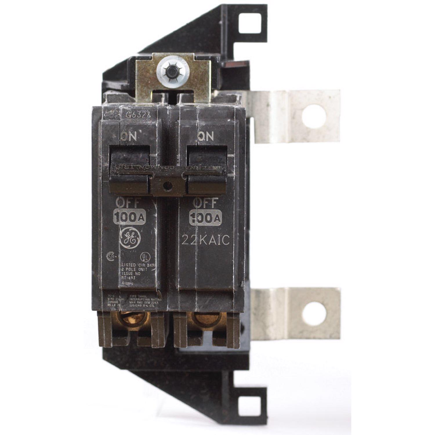 GE PowerMark Gold 100 amps Standard 2-Pole Circuit Breaker