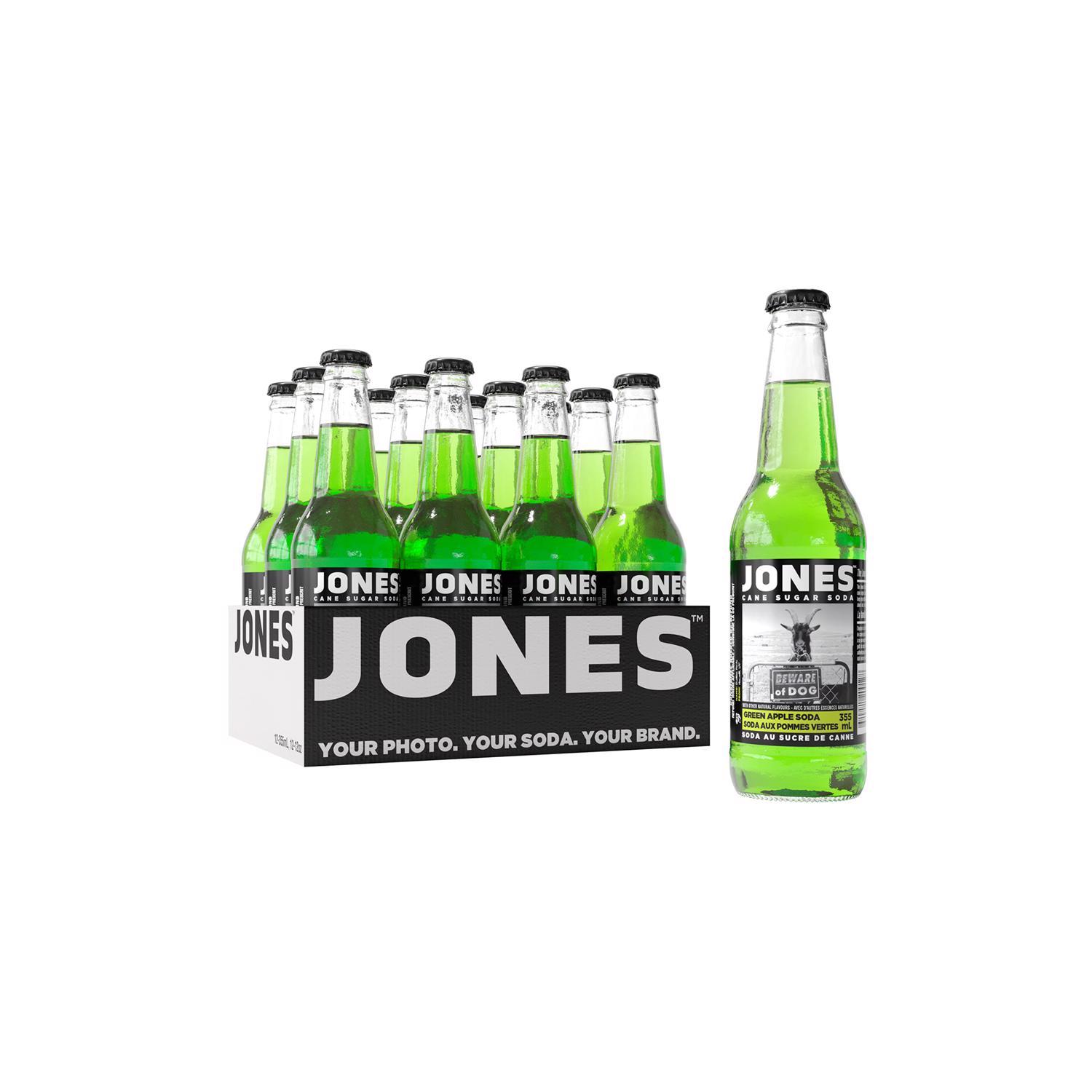 Jones Soda Green Apple Cane Sugar Soda 12 oz 1 pk Mfr# JU