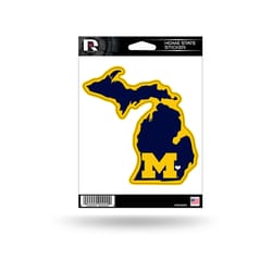 Rico Blue/Yellow Michigan Sticker 12 pk