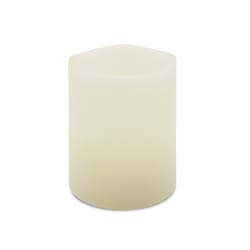 Gerson Everlasting Glow Ivory Vanilla Honey Scent Pillar Flameless Flickering Candle
