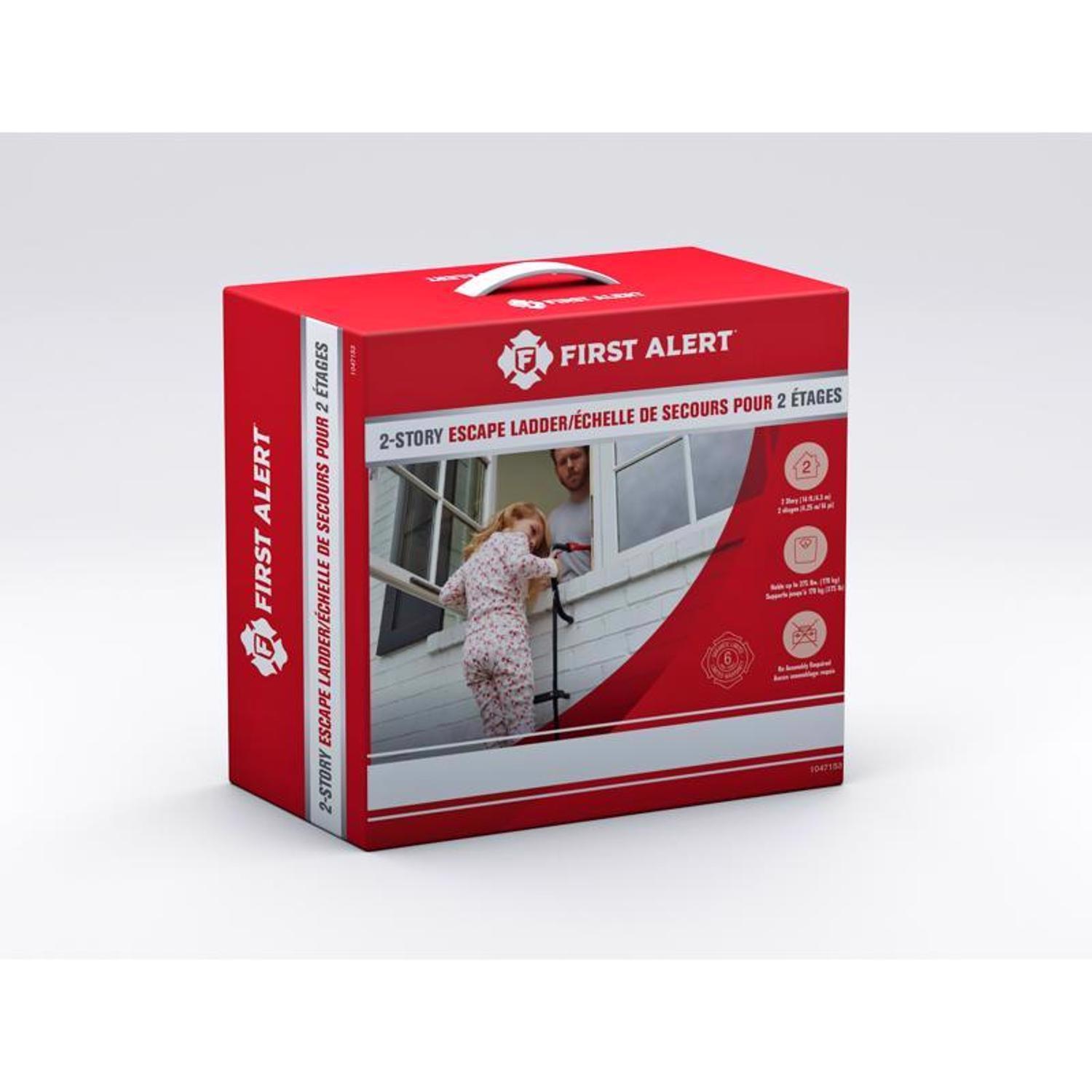 First Alert 24 ft. H Steel Fire Escape Ladder 375 lb. cap.