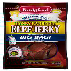 Bridgford Sweet Baby Ray's Honey BBQ Beef Jerky 10 oz Bagged