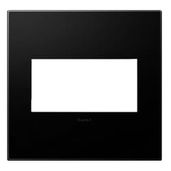 Legrand Adorne Graphite 2 gang Thermoplastic Decorator Wall Plate 1 pk
