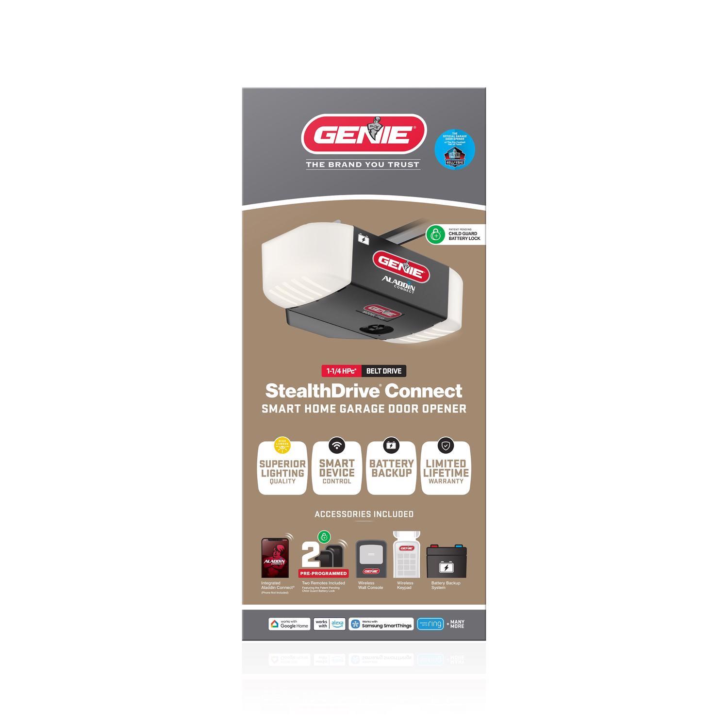 Genie StealthDrive Connect 1-1/4 HP Belt Drive Opener Mfr# 39626T