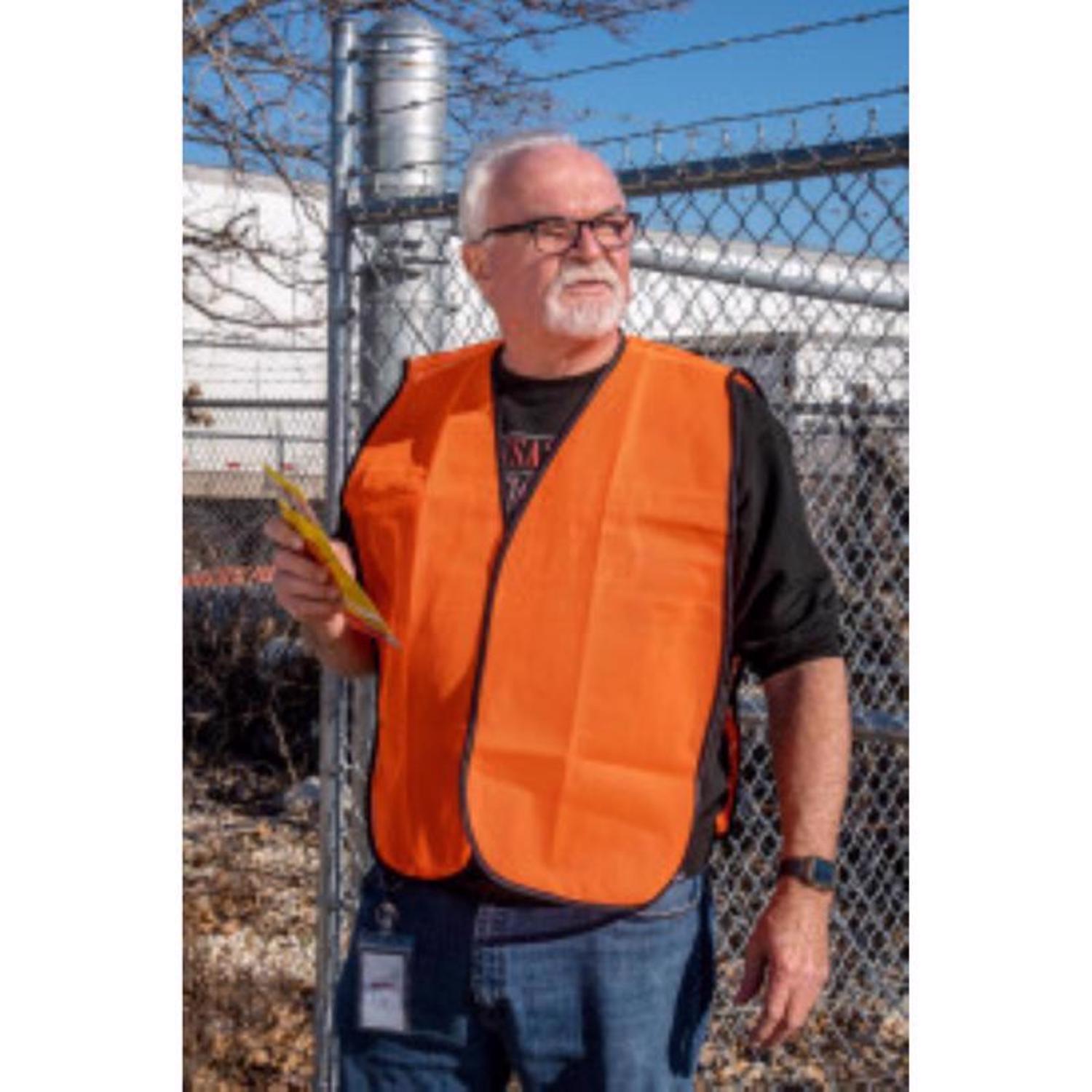 C.H. Hanson Safety Vest Orange One Size Fits All Mfr# 55100 - Ace