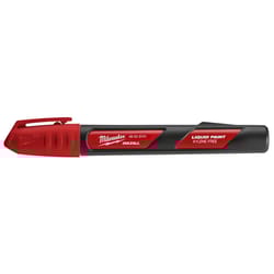 Milwaukee Inkzall Red Fine Tip Liquid Paint Marker 1 pk