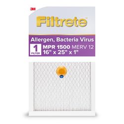 Filtrete 16 in. W X 25 in. H X 1 in. Polypropylene 1500 MPR Smart Air Filter 1 pk