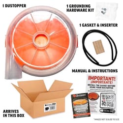 Dustopper Pro 12.25 in. D Low-profile Wet/Dry Vac Attachment 1 pc