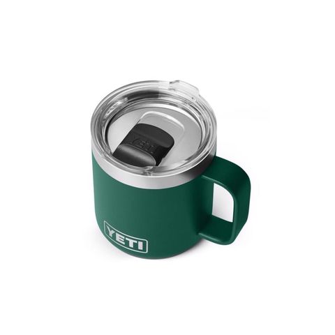 YETI Rambler 10 oz Black Forest Green BPA Free Ceramic Lined