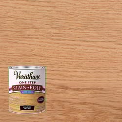 Varathane Semi-Gloss Golden Pecan Water-Based Acrylic Modified Urethane One-Step Stain/Poly 1 qt
