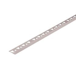 PROVA 0.44 in. H X 1.125 in. W X 96 in. L Satin Clear Aluminum Tile Edge