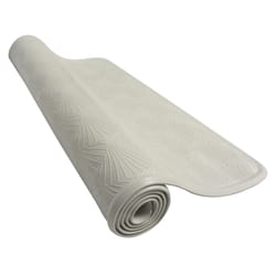 Zenith 27-1/2 in. L X 15-3/4 in. W White Rubber Bath Mat