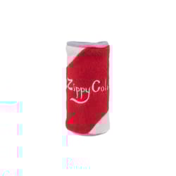 ZippyPaws Squeakie Can Red/White Plush Zippy Cola Dog Toy Large 1 pk