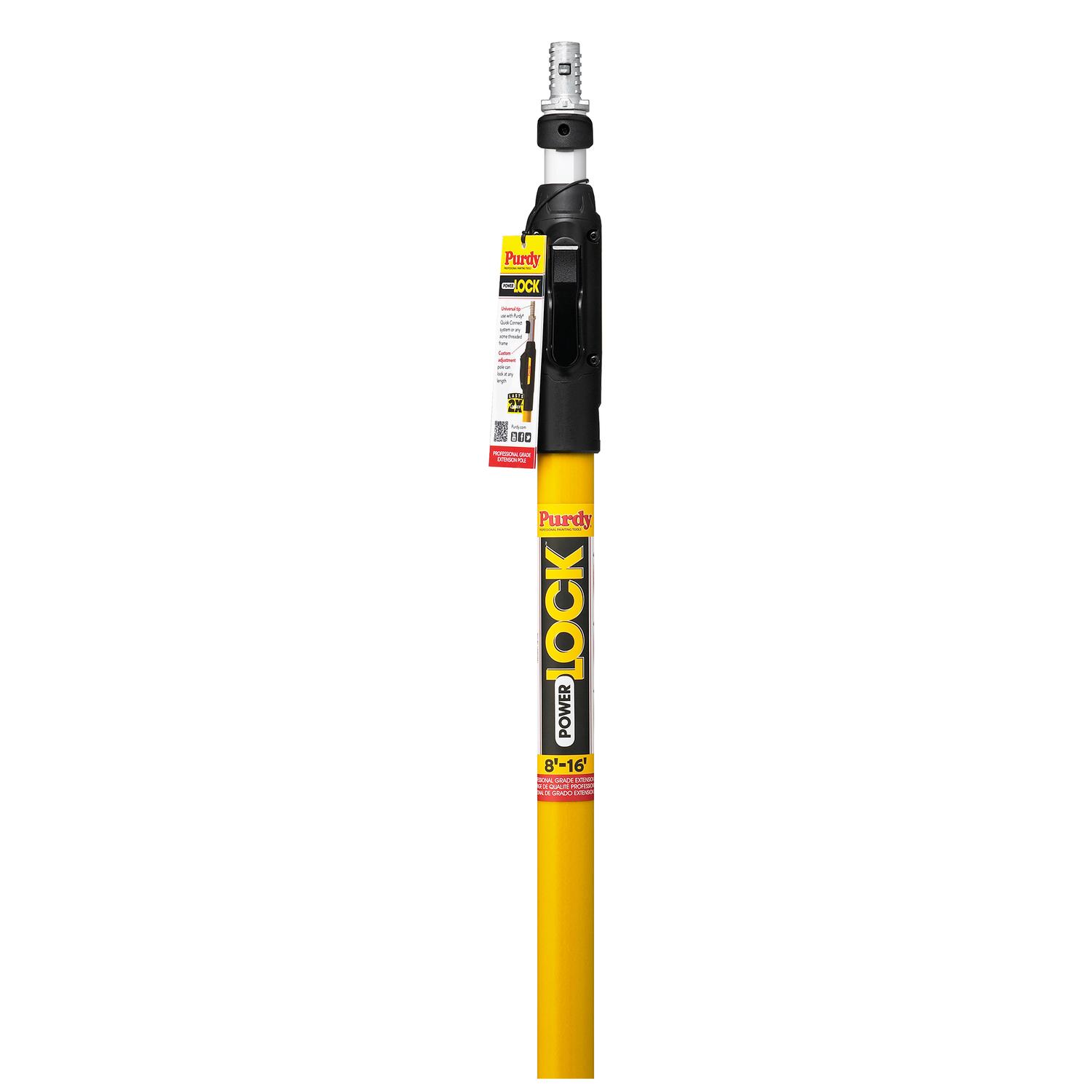 PONGO様 Purdy Power Lock 16 ft. L Black/Yellow Fiberglass Extension Pole
