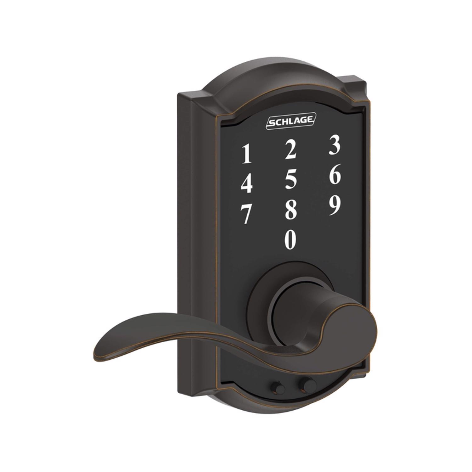 Photos - Integrated Appliance Accessory Schlage Aged Bronze Steel Electric Touch Screen Entry Lock FE695VCAM716ACC