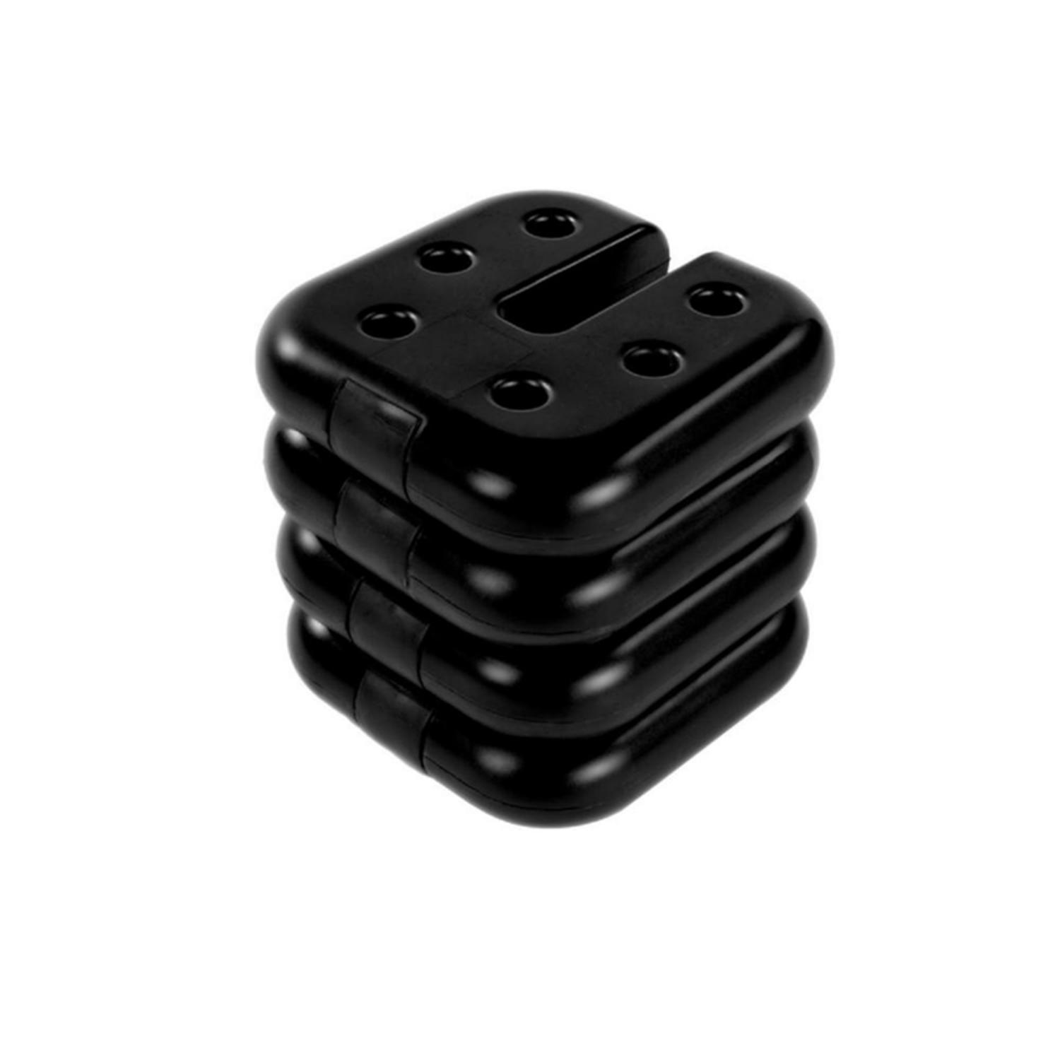 Ace Hardware Crown Shade 5 lbs Black Plastic Weight Plate 4 pk