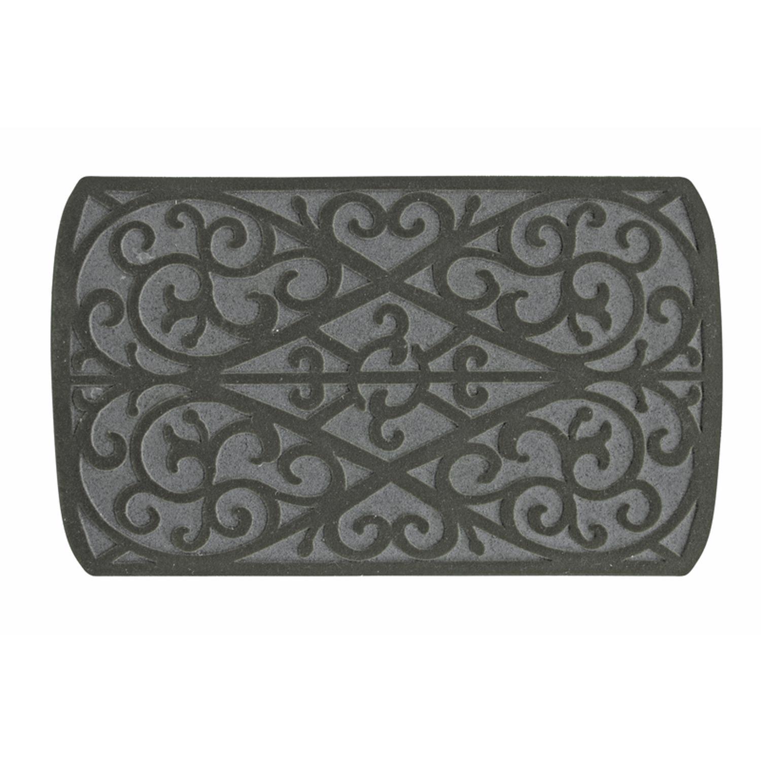 Sports Licensing Solutions 58785 Rubber Gray Scroll Floor Mat - Thumbnail 2