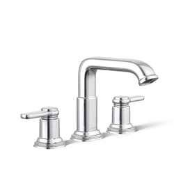 Kohler Envelu Polished Chrome Modern Widespread Bathroom Sink Faucet 8 in.