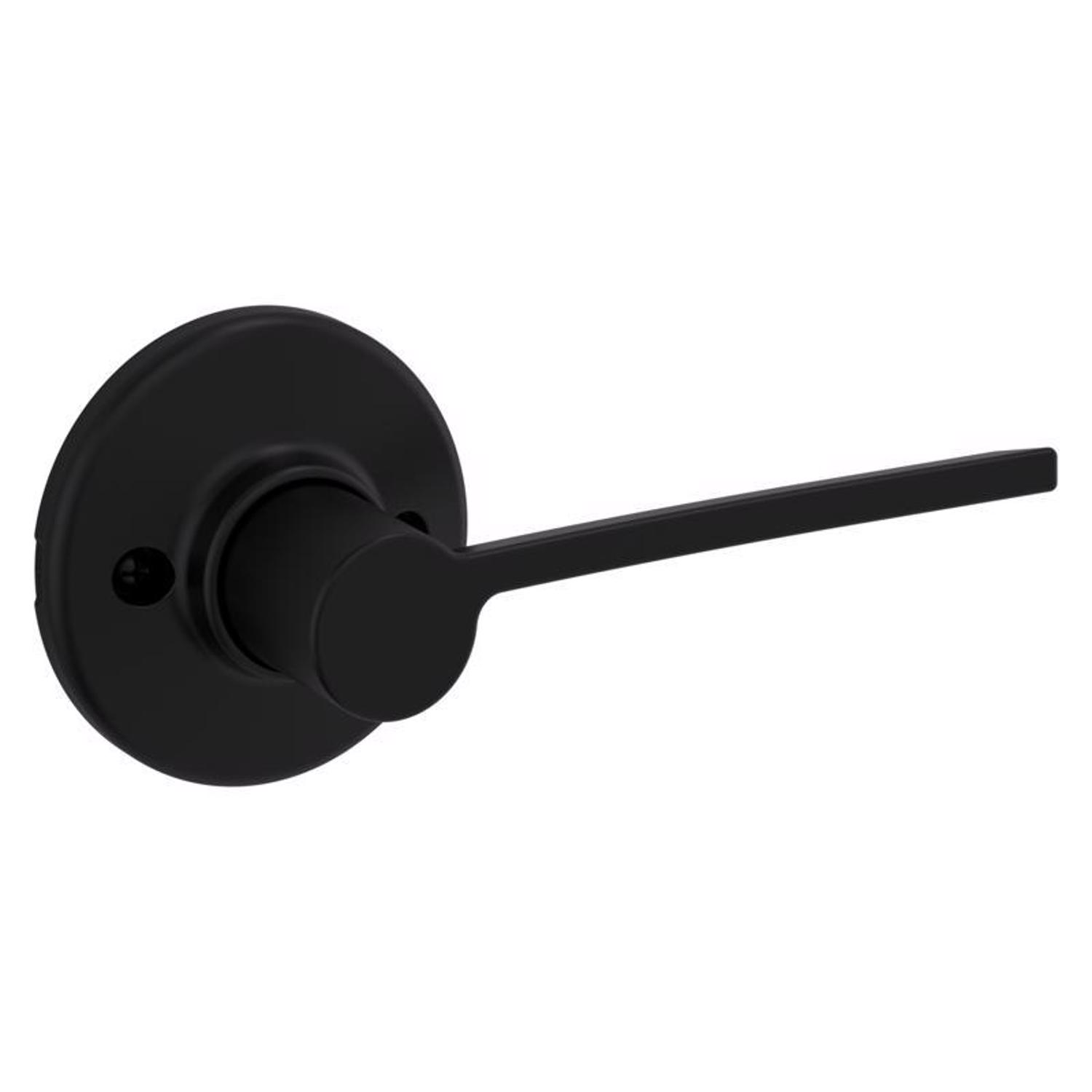 Kwikset Ladera Contemporary Matte Black Half-Dummy Lever