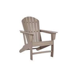 Signature Design by Ashley Sundown Treasure Brown HDPE Frame Adirondack Armchair
