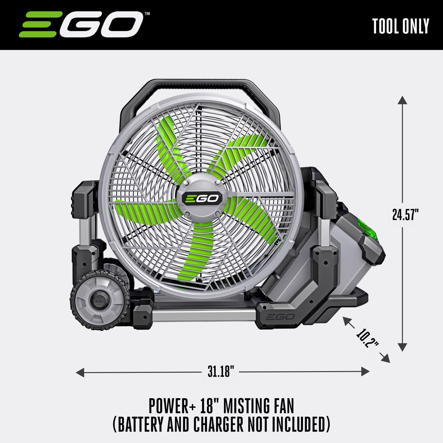 EGO Power+ FN1800 18" Misting Fan