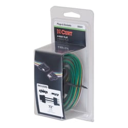 Curt 4 Flat Connector Plug and Socket 72 in.