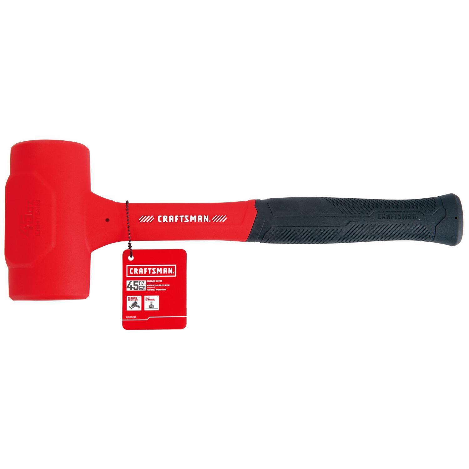 CRAFTSMAN 45 oz Dead Blow Hammer Steel Head Steel and Composite