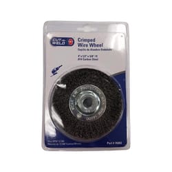 Spring Creek Products Cut-N-Weld 4 in. Crimped Wire Wheel Carbon Steel 12500 rpm 1 pc