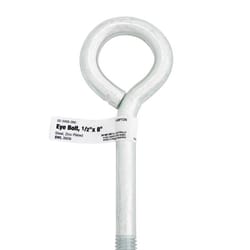Hampton 1/2 in. X 8 in. L Zinc-Plated Steel Eyebolt Nut Included