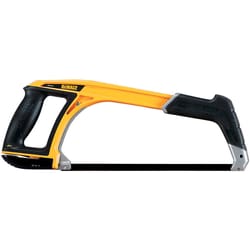 DeWalt 12 in. High Carbon Steel Adjustable Hacksaw Black/Yellow 1 pc