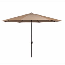 Hanover Montclari 132 in. Tiltable Tan Market Umbrella