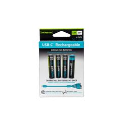 Pale Blue Earth AAA Lithium Batteries 4 pk Carded