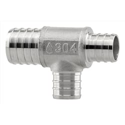 Plumbeeze 1 in. PEX X 3/4 in. D PEX Stainless Steel Tee