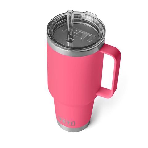 YETI Rambler 42 oz Tropical Pink BPA Free Straw Mug Mfr