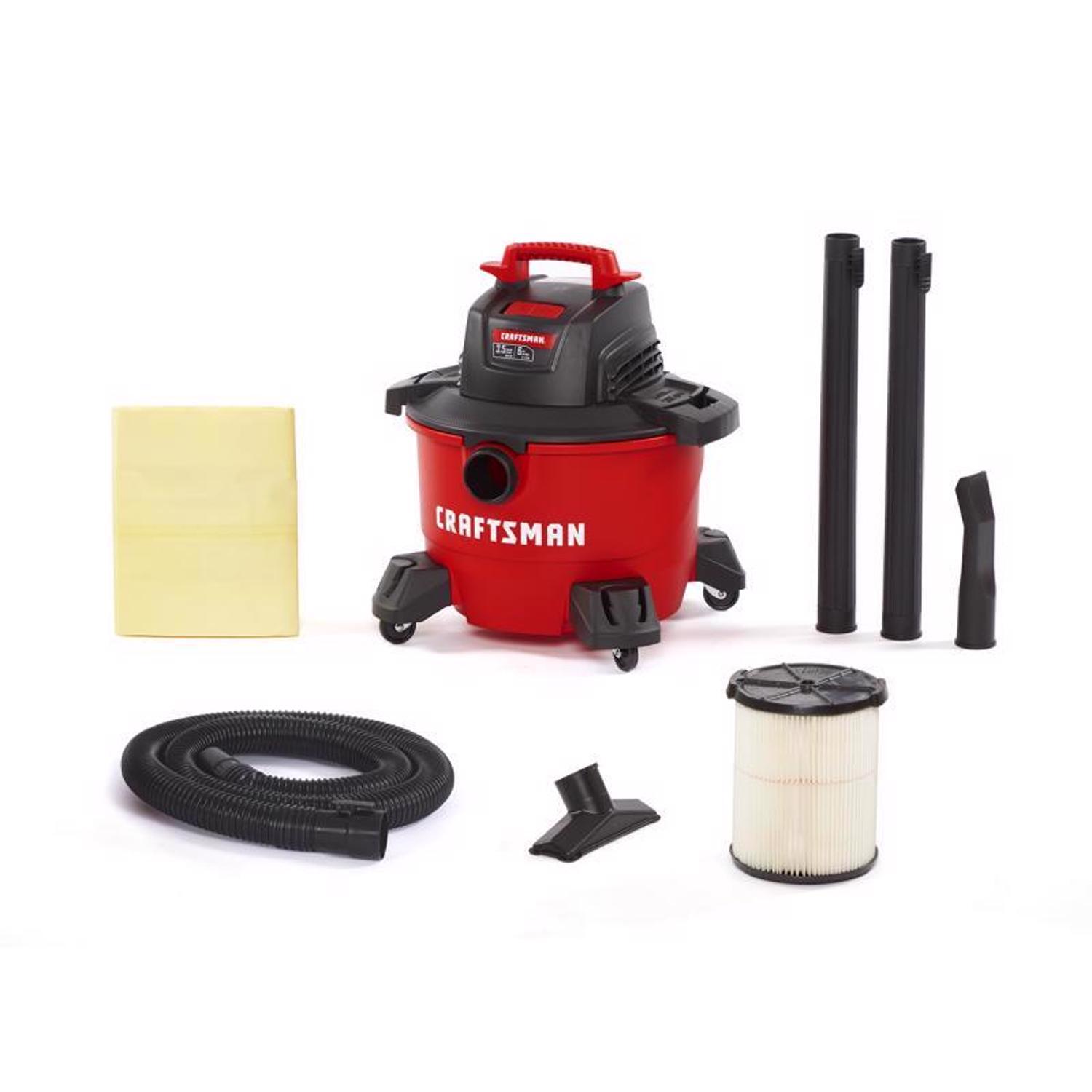 Craftsman 6 gal. Corded Wet/Dry Vacuum 7.5 amps 120 V 3.5 HP Mfr
