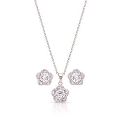 Montana Silversmiths Women's Starlight Flower Silver Jewelry Sets Water Resistant