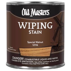 Old Masters Semi-Transparent Special Walnut Oil-Based Wiping Stain 1/2 pt