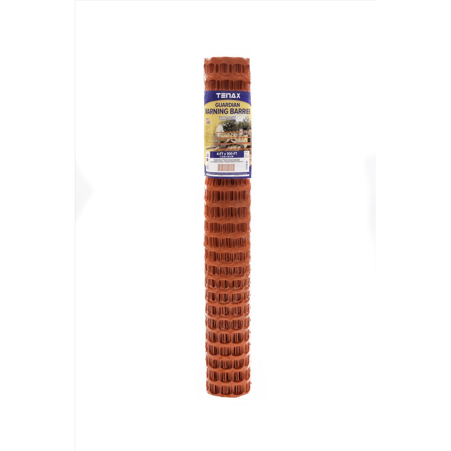 Tenax 4 ft. H X 100 ft. L Polyethylene Guardian Warning Barrier