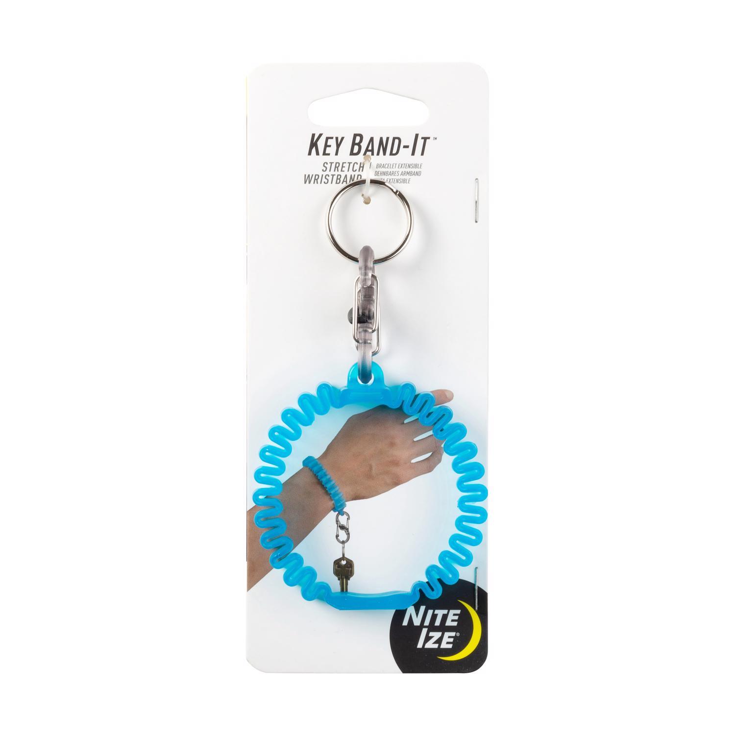 Nite Ize Key Band-It Plastic Blue Wristband Key Ring Mfr# KWB-03